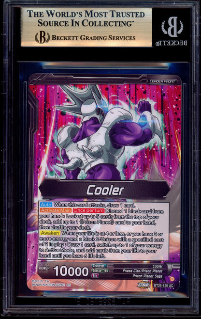2024 Dragon Ball Super Masters Golden Cooler, Dimension-Transcending Growth SLR BGS 10 PRISTINE