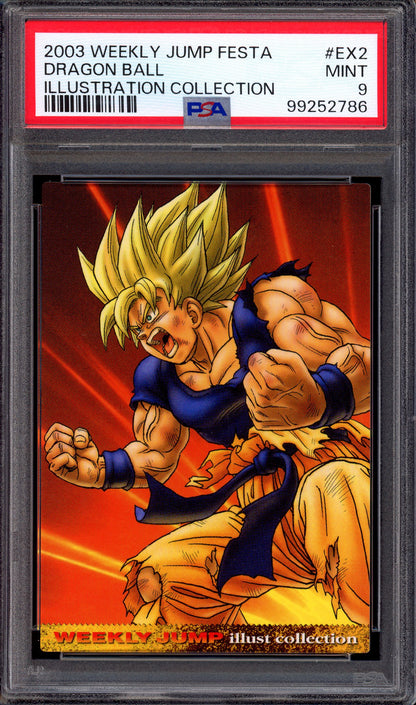 2003 Weekly Jump Festa Dragon Ball Illustration Collection #EX2 PSA 9 MINT