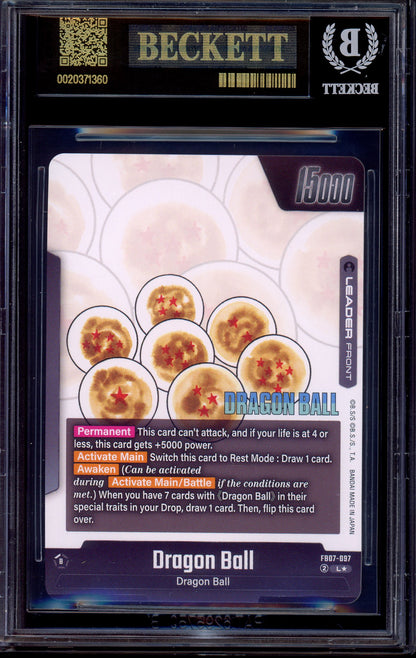 2025 Dragon Ball Super Fusion World Manga Booster 02 Gold Alternate Art Shenron #FB07-097 BGS 10 BLACK LABEL