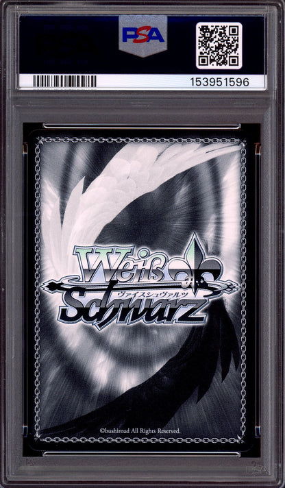 2021 Weiss Schwarz Quintessential Quintuplets Gold Stamp Beyond Her Gaze, Miku Nakano #E030 PSA 10 GEM MINT