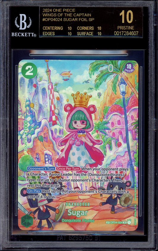 2024 One Piece OP06 Special Alternate Art Sugar #024 BGS 10 BLACK LABEL