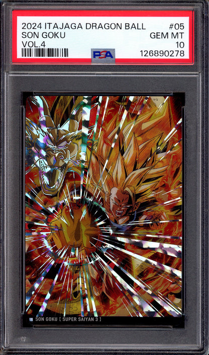 2024 Itajaga Dragon Ball Volume 4 Son Goku #05 PSA 10 GEM MINT