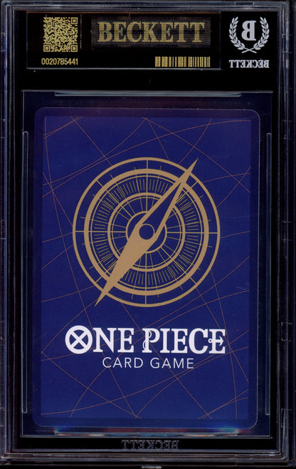 2025 One Piece OP12 Nine Sword Style Dead Man's Game #37 BGS 10 BLACK LABEL
