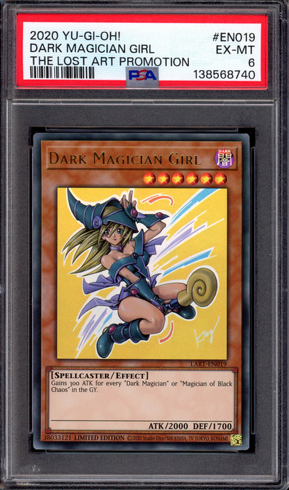 2020 Yu-Gi-Oh! The Lost Art Promotion Dark Magician Girl #EN019 PSA 6 EX-MT
