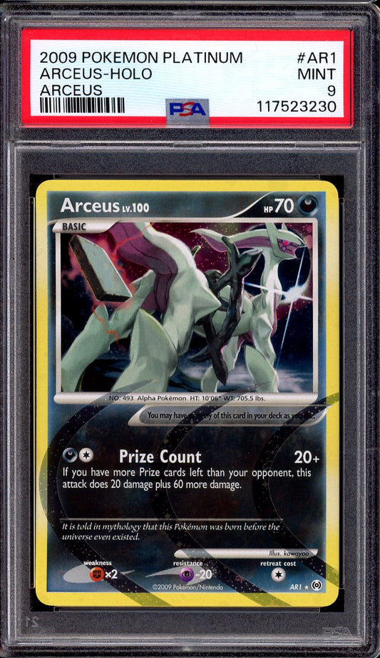 2009 Pokémon Platinum Arceus Arceus-Holo #AR1 PSA 9 MINT