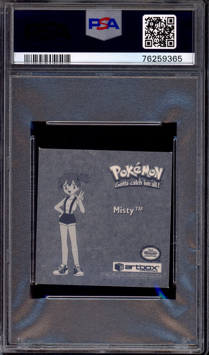 1999 Pokémon Stickers Series 1 Bonus Prism Stickers Misty #PR38 PSA 10 GEM MINT