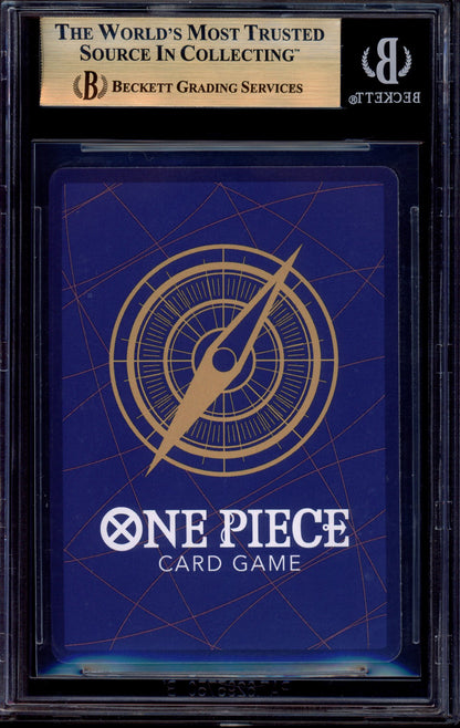 2025 One Piece OP11 A Fist of Divine Speed Alternate Art Gear Two #080 BGS 10 PRISTINE