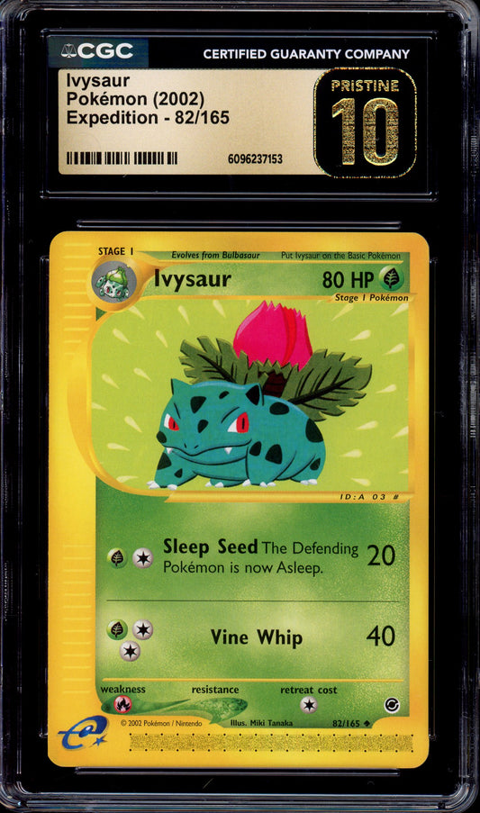 2002 Pokémon Expedition Ivysaur #82 CGC 10 PRISTINE
