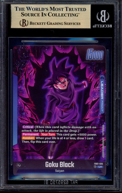 2024 Dragon Ball Super Fusion World Alternate Art Goku Black #35 BGS 10 PRISTINE