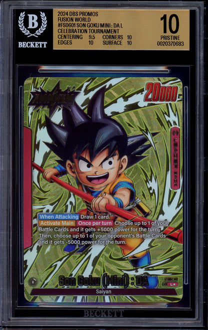 2024 Dragon Ball Super Fusion World Daima Celebration Event Son Goku (Mini) DA #FS06-01 BGS 10 PRISTINE