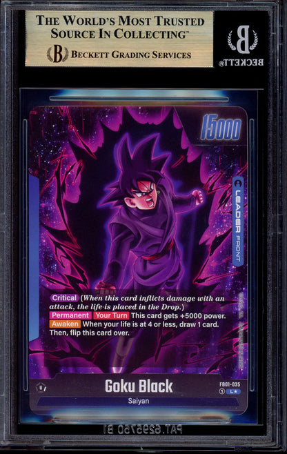 2024 Dragon Ball Super Fusion World Alternate Art Goku Black #FB01-035 BGS 10 PRISTINE