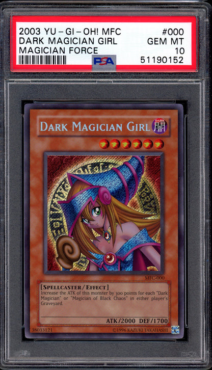 2003 Yu-Gi-Oh! Magician Force Dark Magician Girl #000 PSA 10 GEM MINT