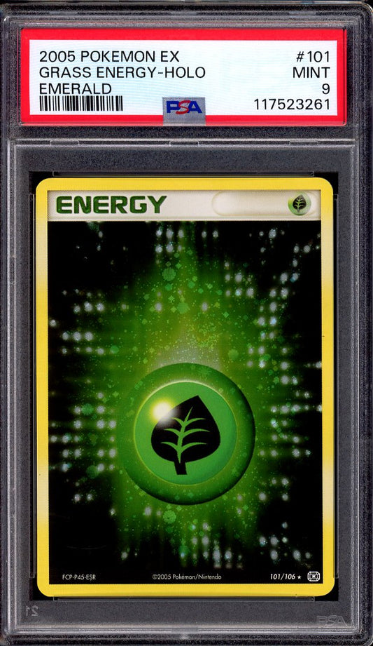 2005 Pokémon EX Emerald Grass Energy-Holo #101 PSA 9 MINT