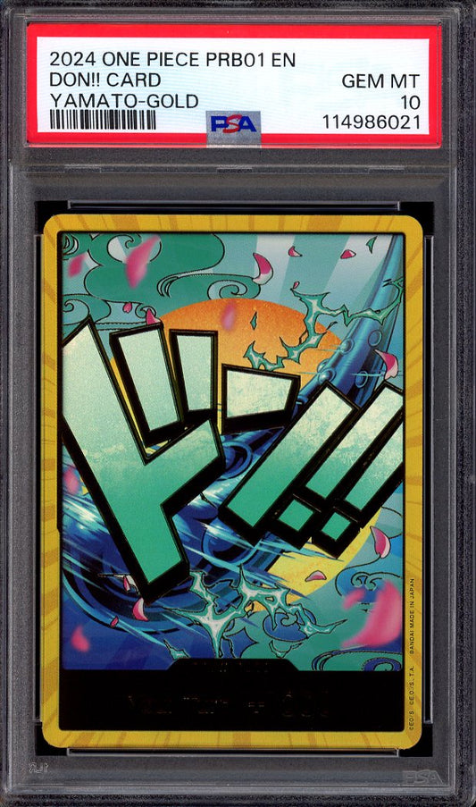 2024 One Piece PRB01 Don!! Card Yamato-Gold PSA 10 GEM MINT