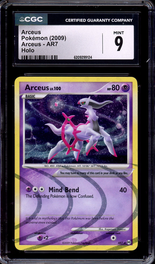 2009 Pokémon Platinum Arceus Arceus #AR7 CGC 9 MINT