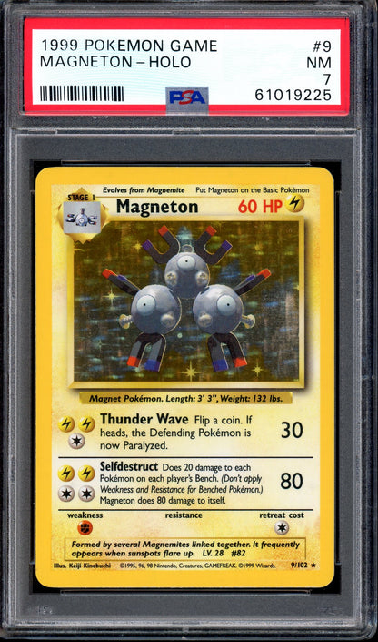 1999 Pokémon Game Magneton-Holo #9 PSA 7 NM