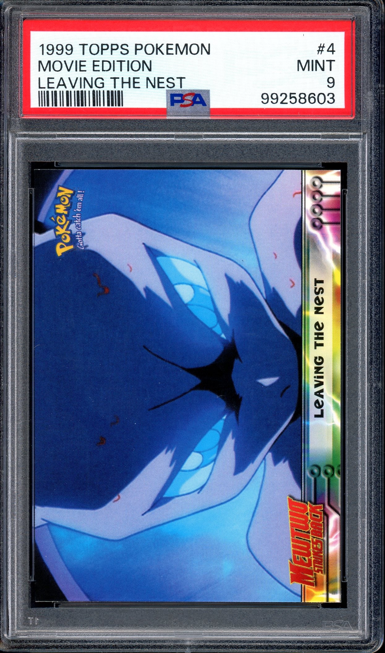 1999 Pokémon Topps Movie Edition Leaving The Nest #4 PSA 9 MINT