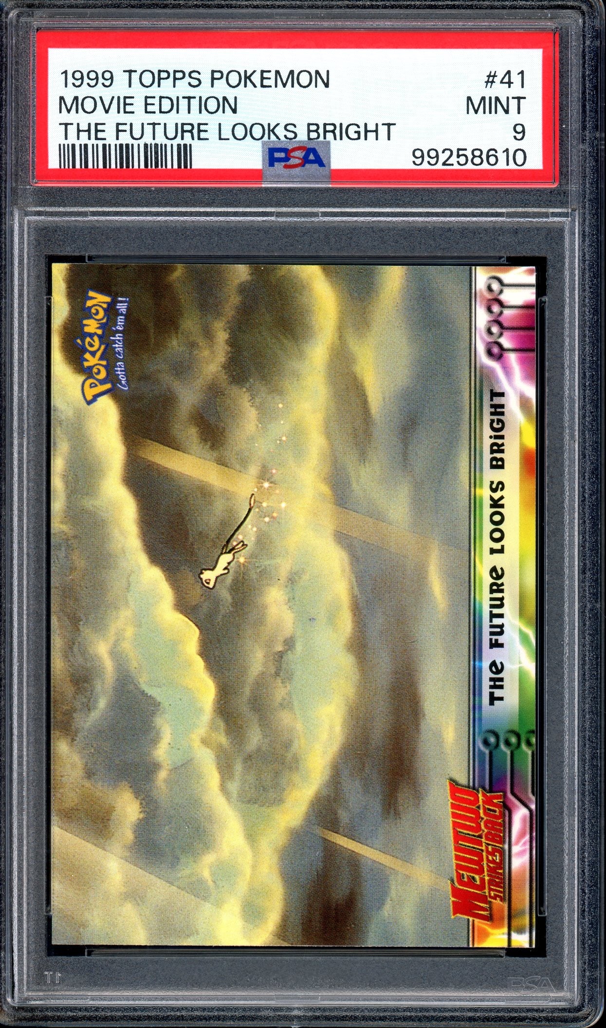 1999 Pokémon Topps Movie Edition The Future Looks Bright #41 PSA 9 MINT