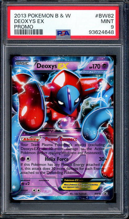 2013 Pokémon Black & White Promo Deoxys EX #BW82 PSA 9 MINT