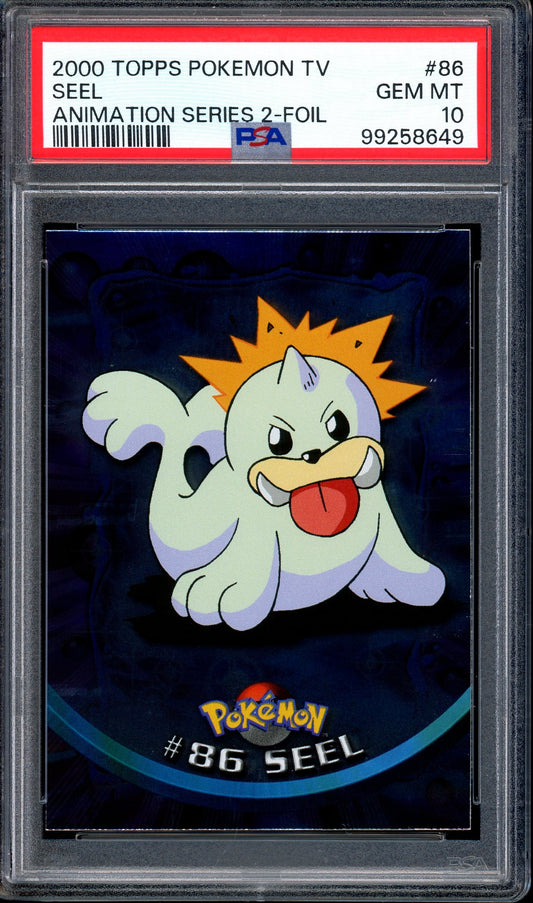 2000 Pokémon Topps TV Animation Series 2 Seel-Foil #86 PSA 10 GEM MINT