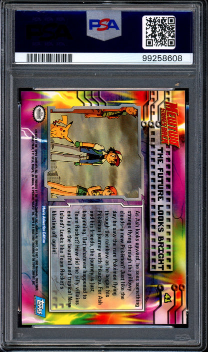 1999 Pokémon Topps Pokemon Movie Edition The Future Looks Bright #41 PSA 10 GEM MINT