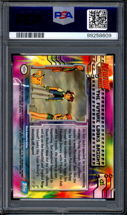 1999 Pokémon Topps Pokemon Movie Edition The Future Looks Bright #41 PSA 10 GEM MINT