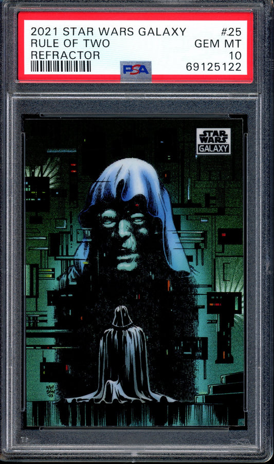2021 Topps Chrome Star Wars Galaxy Refractor Rule of Two #25 PSA 10 GEM MINT