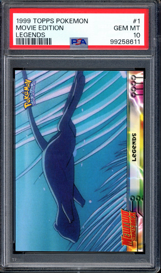 1999 Pokémon Topps Movie Edition Legends #1 PSA 10 GEM MINT